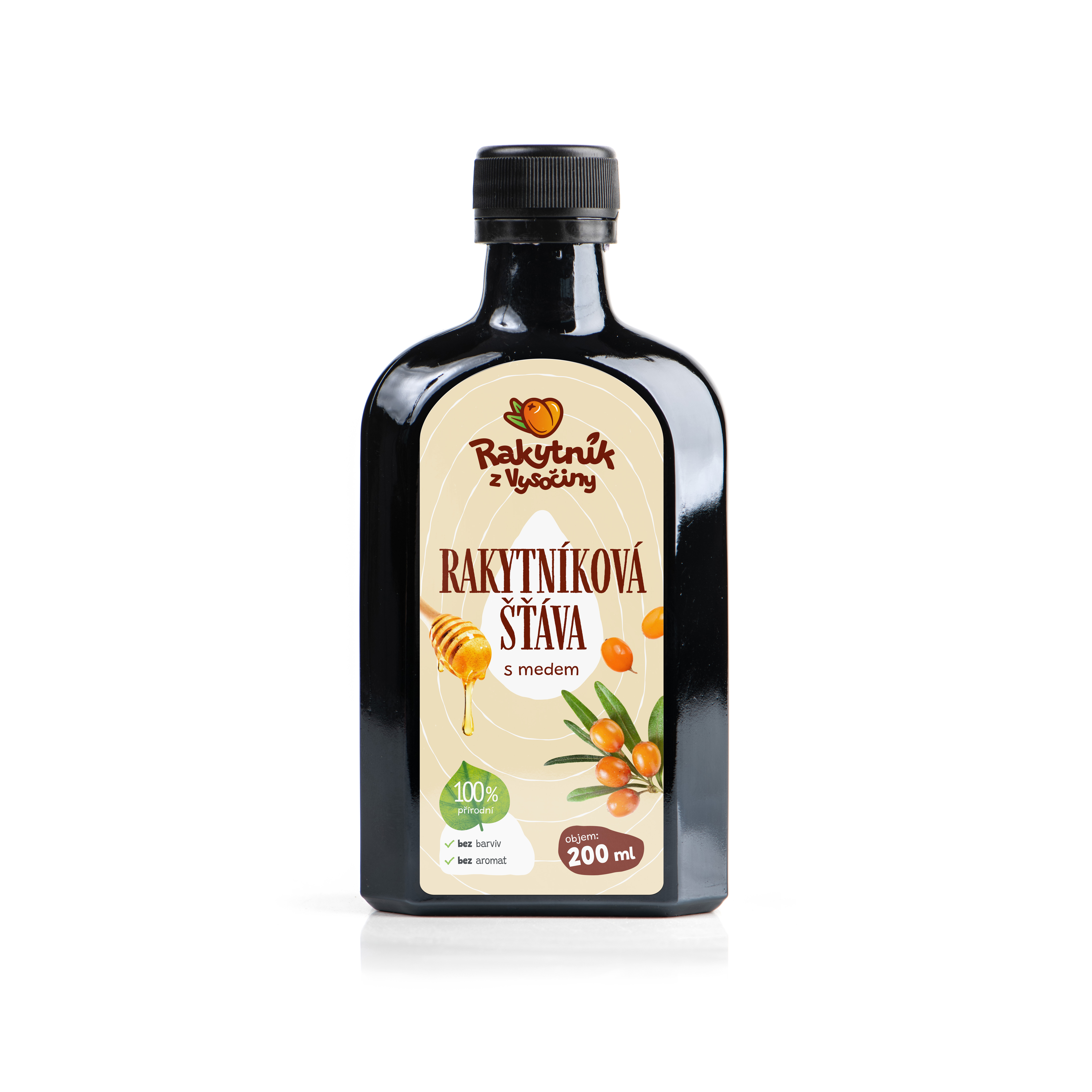 Rakytníková šťáva s medem (200 ml)