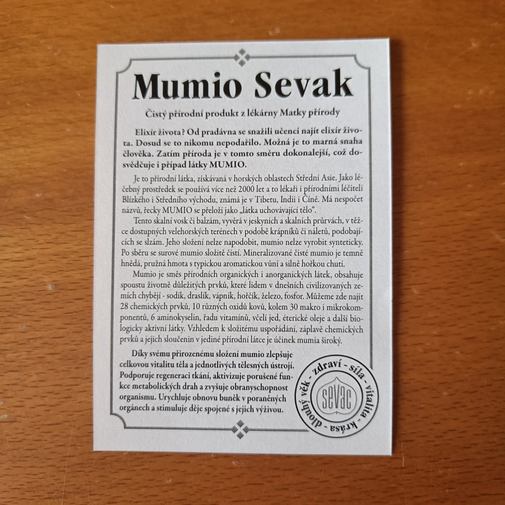 Mumio Sevak (30 tablet)